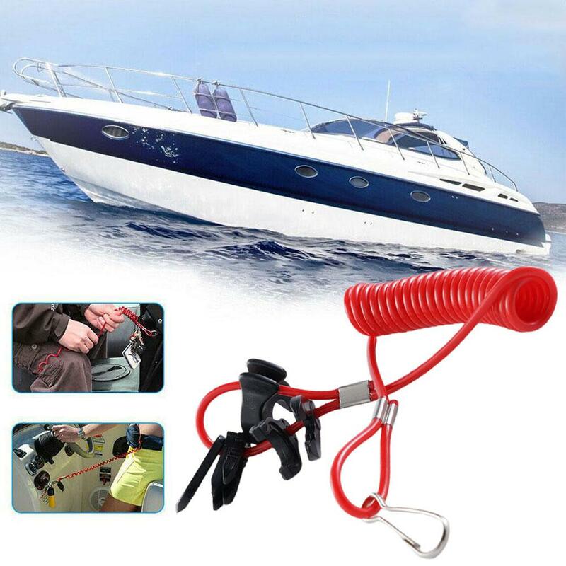 Boat Outboard Motor Kill Switch Lanyard Motorboat Flameout Rope Universal for YAMAHA Honda Mercury/Mariner/Force Tohatsu J6W3