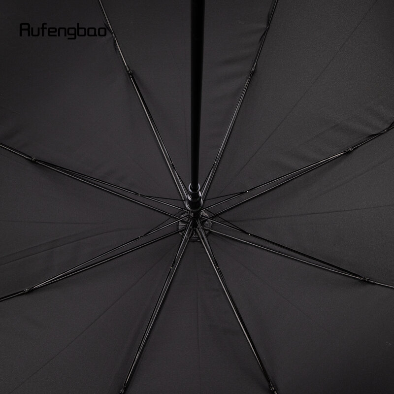재미있는 총 모양 자동 방풍 우산, 긴 손잡이 확대 우산, 맑은 날과 비오는 날 모두 걷기 스틱