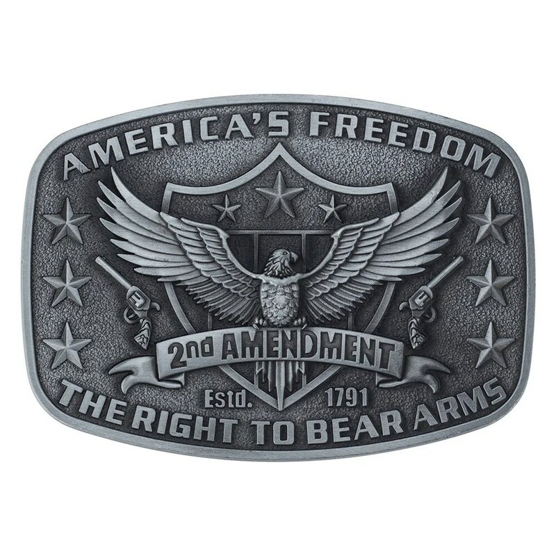 Hebilla de cinturón con brazos de derecho a Oso, segunda modificación, libertad de Estados Unidos