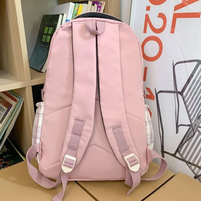 Cute Women Backpack Waterproof Multi-Pocket Nylon School Bagpacks for Student Female Girls Kawaii Laptop Book Pack Mochilas
