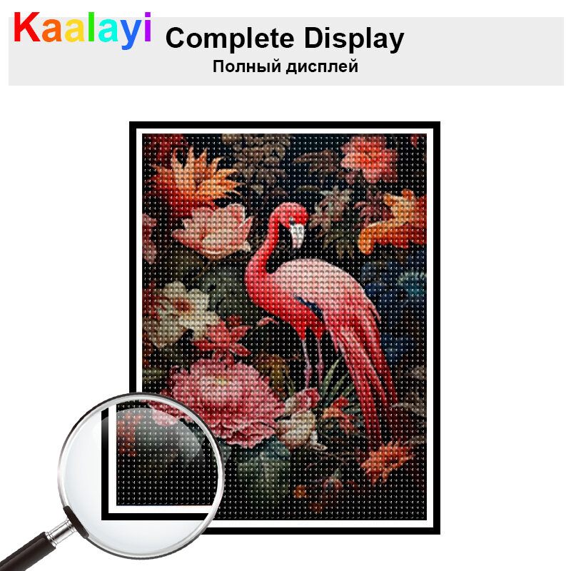5d pintura diamante com flamingo, pássaro, animal, ponto cruz, strass, decoração home, diy, diy, diy, 92