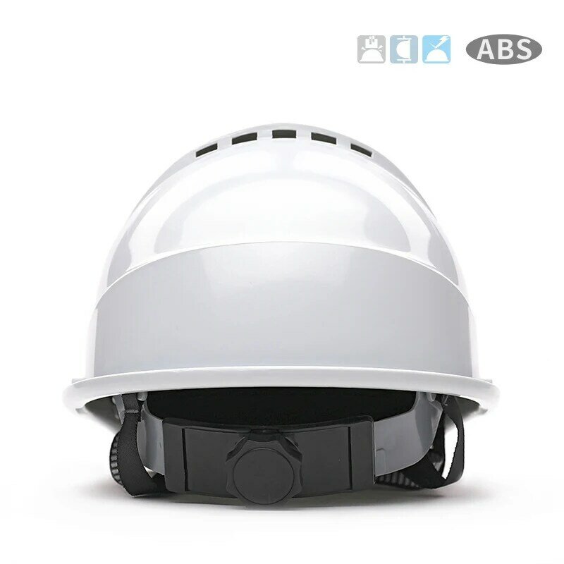 Casco de seguridad estilo Sombrero duro ventilado con carcasa ABS Premium, gorra de trabajo de suspensión de trinquete para el verano, casco Industrial