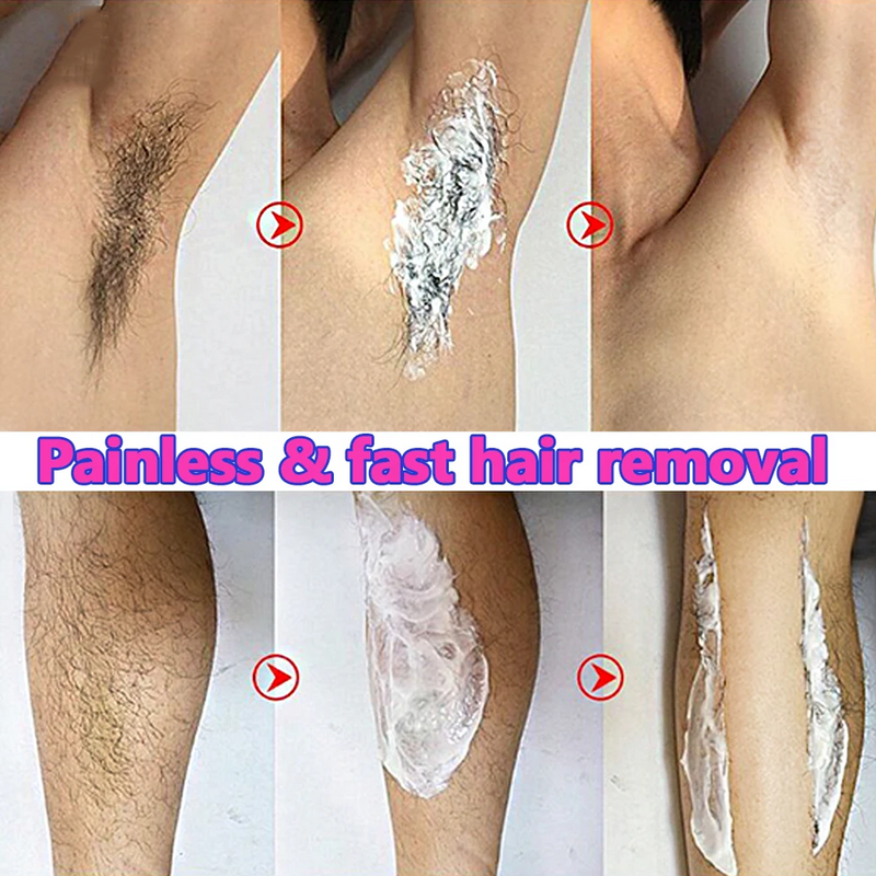Schnelle Haaren tfernungs creme schmerzlose Haarwuchs hemmer Arm Achsel Beine dauerhafte Enthaarung für Männer Frauen Schönheit Gesundheits wesen 60g