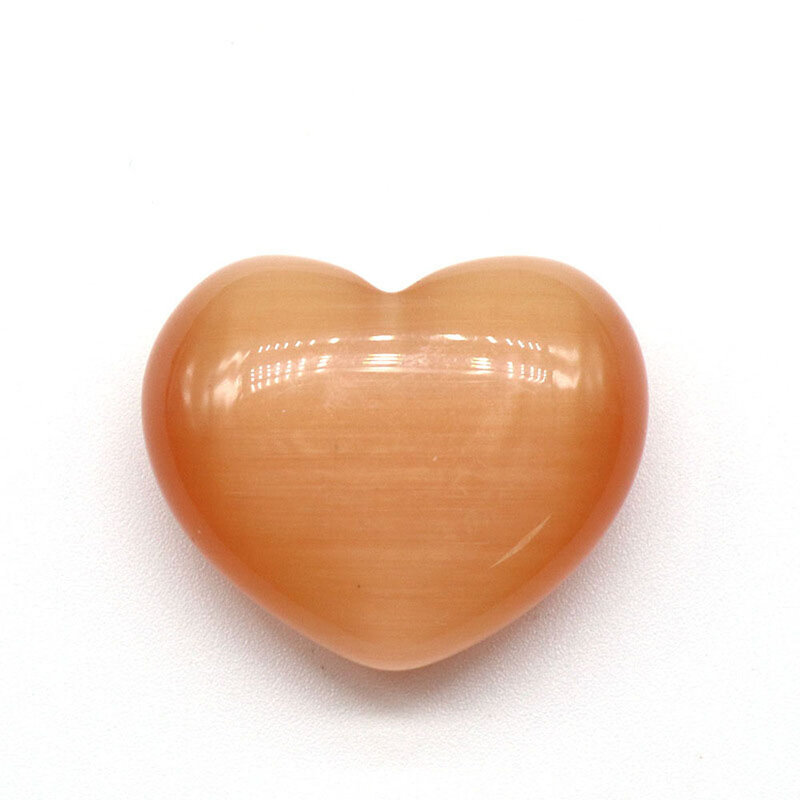 10 шт., бусины в форме сердца из натурального камня