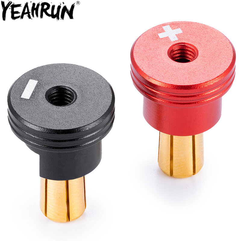 YEAHRUN 1Pair Banana Plugs Connectors with Cooling Cover for RC Lipo Battery RC Drone Airplane Model Car Parts