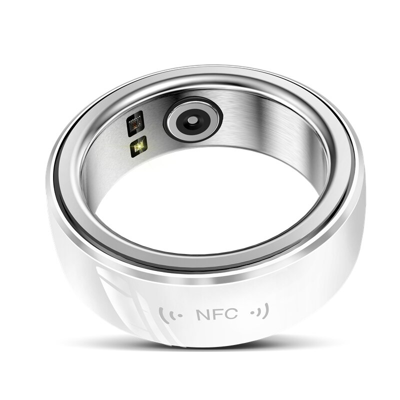 Anéis Inteligentes NFC para Homens e Mulheres, Freqüência Cardíaca, Sangue, Oxigênio, Sono, Monitor de Saúde, Impermeável, Anéis de Dedo de Cerâmica