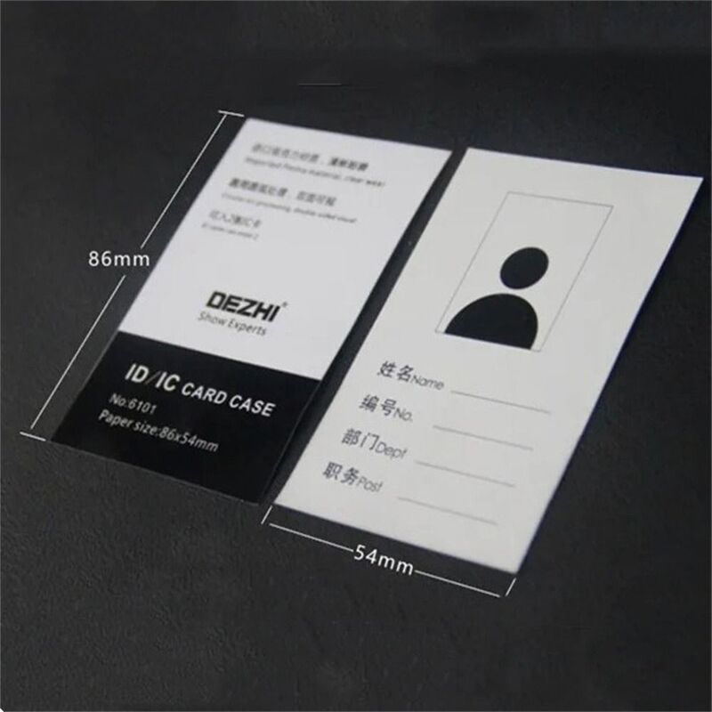 Идентификационный карточка для рабочего удостоверения, рабочая карточка со шнурком, именная карточка, Обложка, банковская карточка, регулируемая деловая искусственная карточка для мужчин и женщин