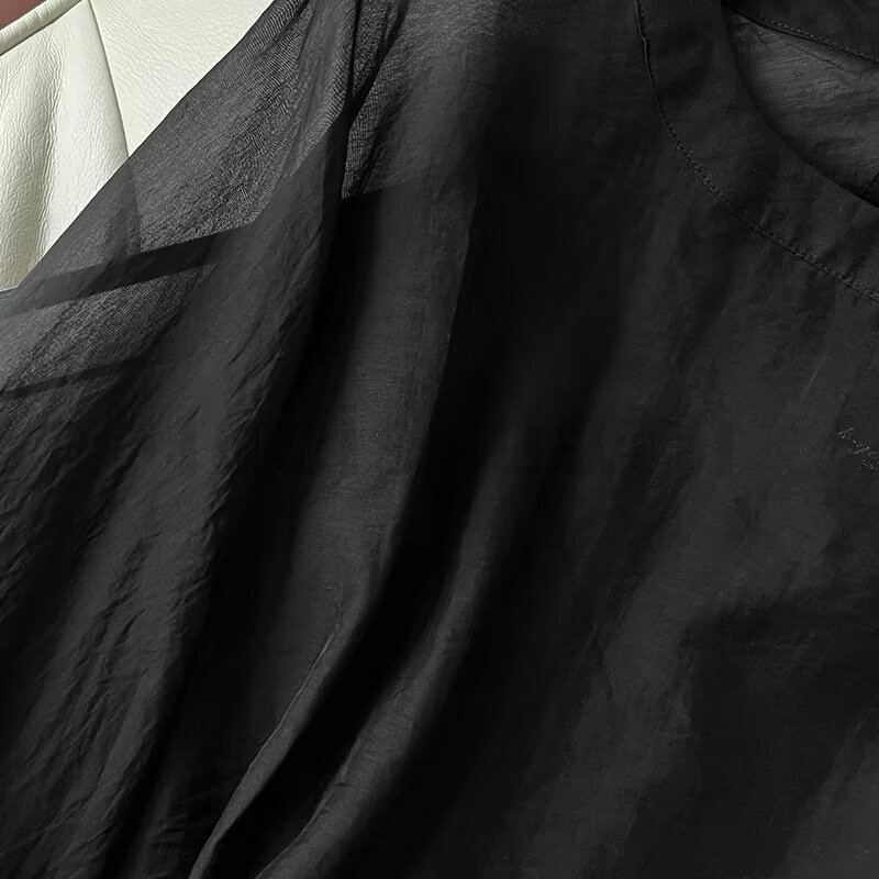 Modishdutti wiosenno-letnia damska modna luźna elegancka lekka koszula damska 2024 wysokiej jakości bluzki z długim rękawem