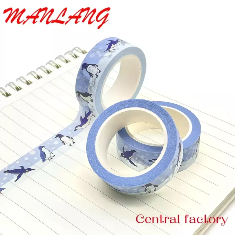 Custom  Great Office Or Commercial Contractor Paper Good Quality Adhesive Custom Printed Washi Tape