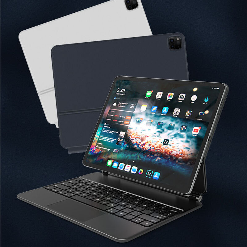 Keyboard Bluetooth Ajaib Lampu Latar untuk iPad X 10 10th Pro 11 Air 4 5 10.9 2022 2021 Generasi Casing Keyboard Keypad Generasi 2020