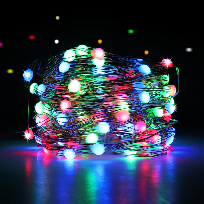 Guirlande lumineuse de noël, perles de lumière RGBW 5V IP65, étanche, 16 couleurs, livraison gratuite, lumière d'ambiance, 2022
