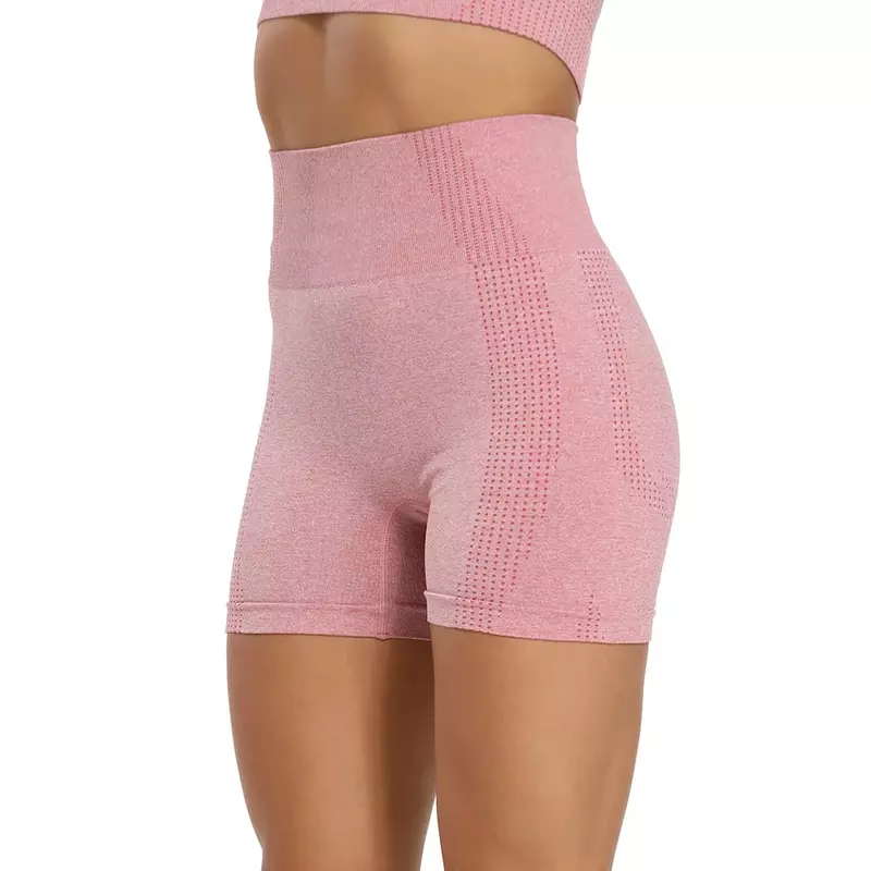 Pantaloncini da Yoga sportivi da corsa senza cuciture per donna Nylon Solid Fitness Leggings da palestra da ciclismo da donna pantaloni corti pantaloncini da motociclista da allenamento