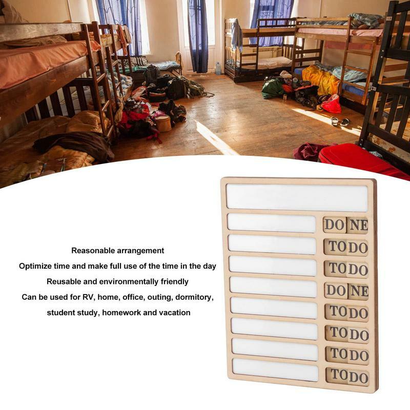 Детская деревянная доска Chore, список перечней, многоразовая рабочая доска для детей, для студентов и профессионалов, портативная Chore