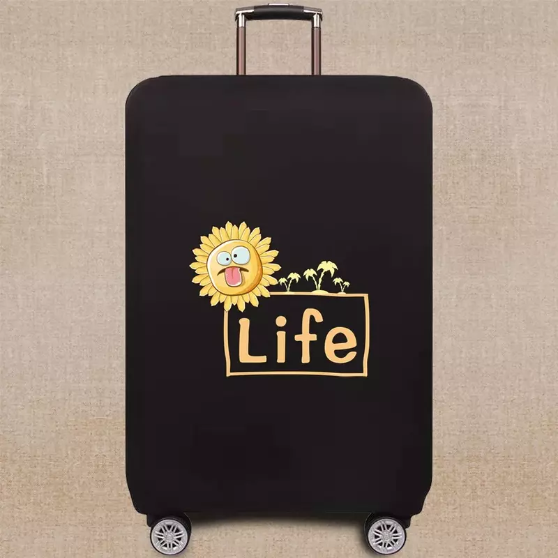 Защитный чехол для багажа, аксессуары для путешествий, чехол для багажа, чехол для багажа с рисунком еды 18-32 дюйма, эластичный чехол на колесиках