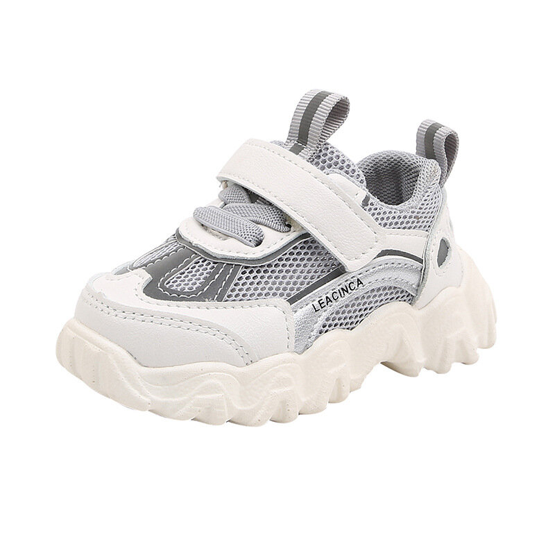 Summer New Baby Baby Shoes Breathable Hollowed Mesh Shoes Baby Girl Daddy Shoes Boy Soft Bottom Non-Slip Toddler Shoes