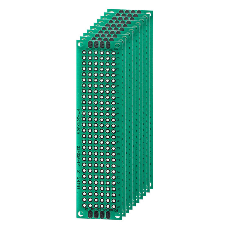 5PCS 2*8CM PCB Board Single Side Prototype Board Green DIY Universal Circuit Boards Electronic Kit