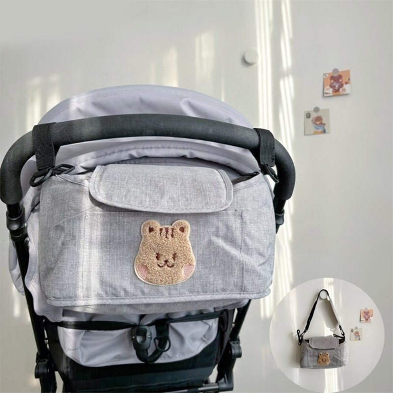 Versátil Baby Stroller Bag, Pushchair Hanging Bag, fácil de transportar, Mom Bag, perfeito para pais, mulheres grávidas, Park Walks