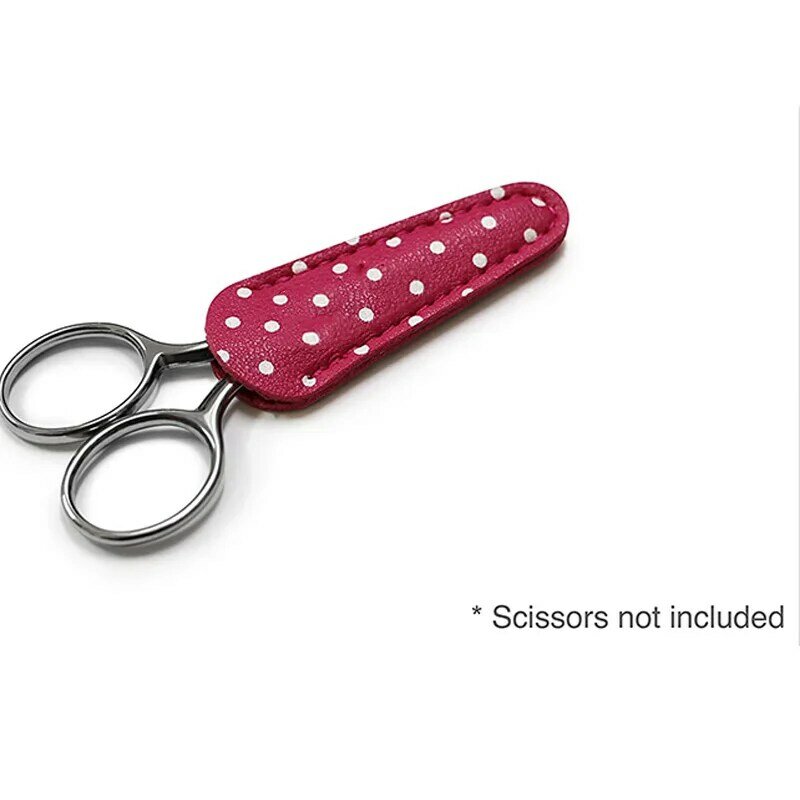 Scissors Sheath Safety Leather Scissors Cover Protector Sewing Scissor Sheath(3-Piece)