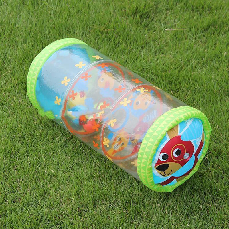 Inflável Crawling Roller Toy para crianças, brinquedos de chocalho do bebê, brinquedos de fitness para desenvolvimento precoce, brinquedos educativos, 6-12 meses