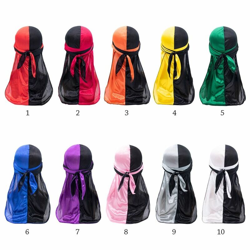 Turbante elástico Hip-Hop ajustável para homens e mulheres, bandana pré-amarrada, chapéu pirata fino, hijab Hip-Hop