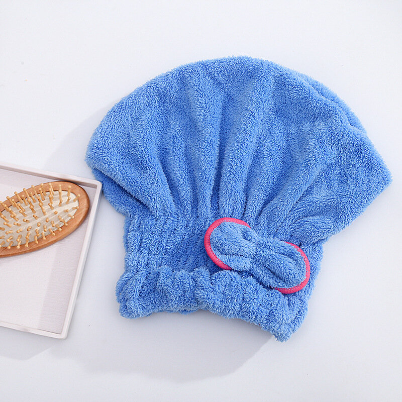 Microfibre Quick Hair Drying Bath Towel, Spa Bowknot Wrap, Acessórios de banheiro, Designer Shower Cap, Bonnets for Women