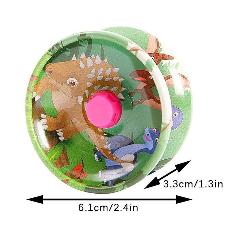 Bola de YoYo de dinosaurio de aleación con cuerda para niños y adultos, juguete de moda clásico para principiantes, regalo para niños, 1 unidad