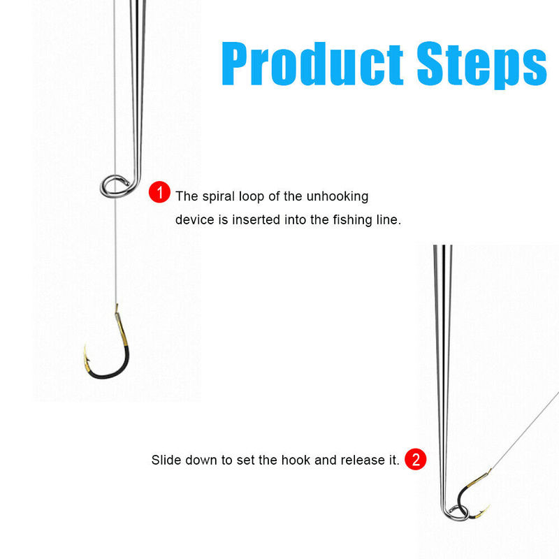 Acciaio inossidabile Easy Fish Hook Remover sicurezza amo da pesca estrattore separatore dispositivo di disaccoppiamento rapido attrezzi da pesca attrezzatura
