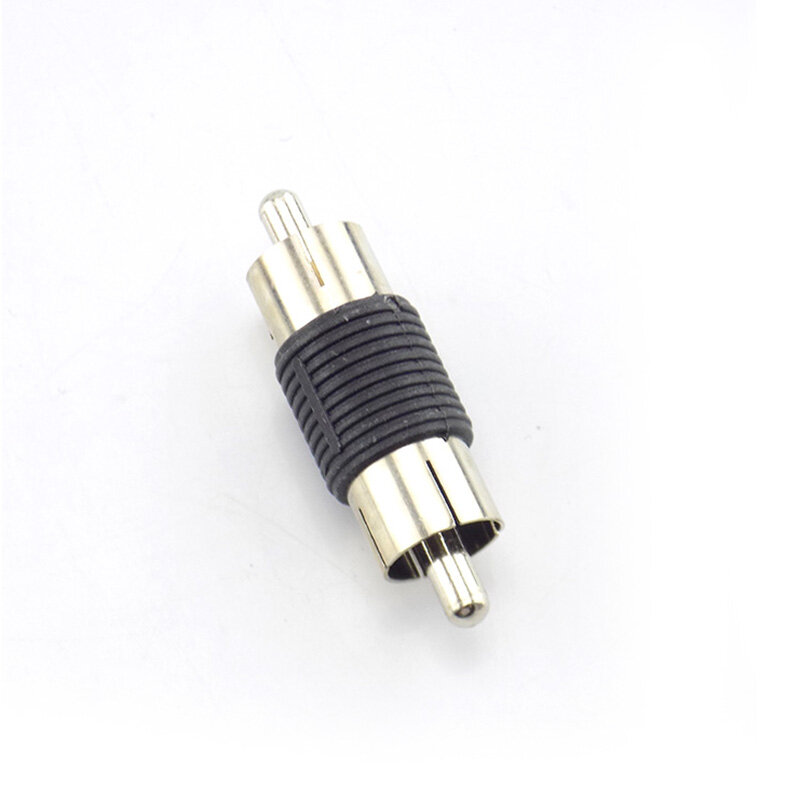 Dual RCA Video Audio Adapter Male to Male Couplers Female to Female Jack AV Cable Plug CCTV Connector