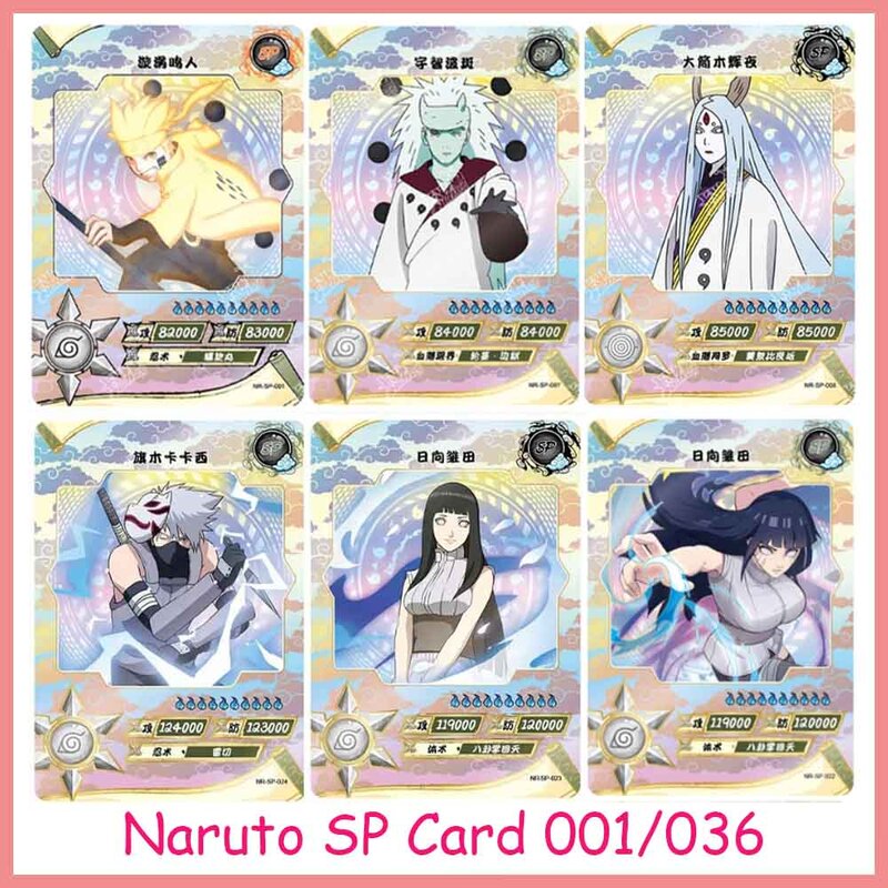 KAYOU Naruto Card Rare SP Card 001-036 Array Chapter Tour Complete Works Tsunade Gaara Hinata Kaguya Collection Card