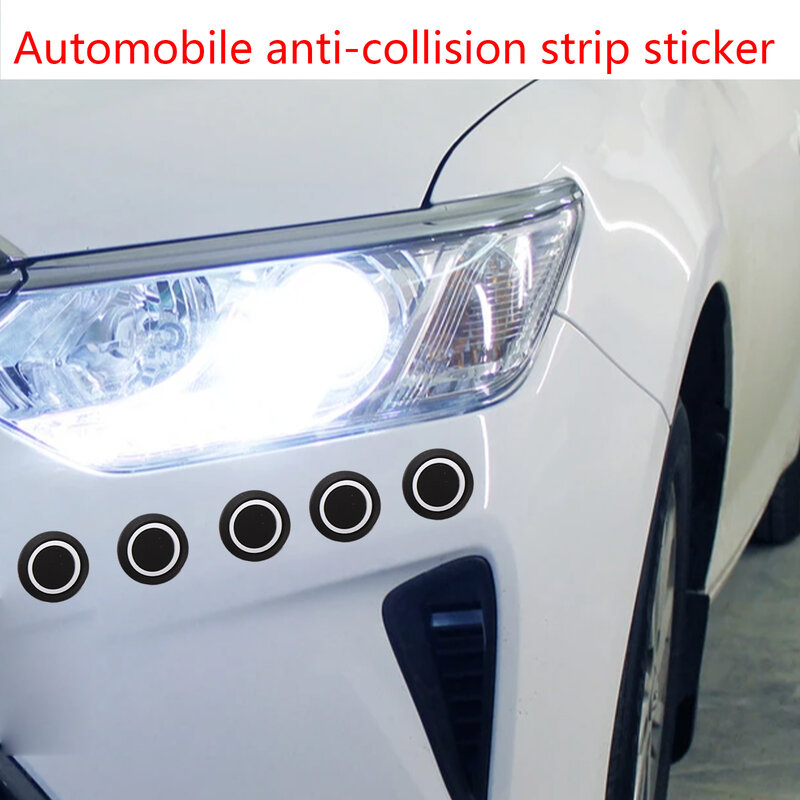 10 Pcs Rubber Car Door Edge Protection Trim Corner Bumper Protector Round Protective Sticker Anti-Collision Car Styling Sticker
