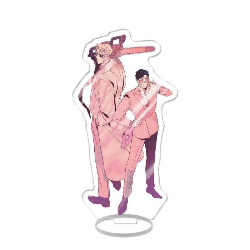 Koreaanse Anime Champagne En Rozen Acryl Stand Cartoon Figuren Zheng Yiyuan Staande Desktop Collectie Voor Studenten Prijs 16Cm