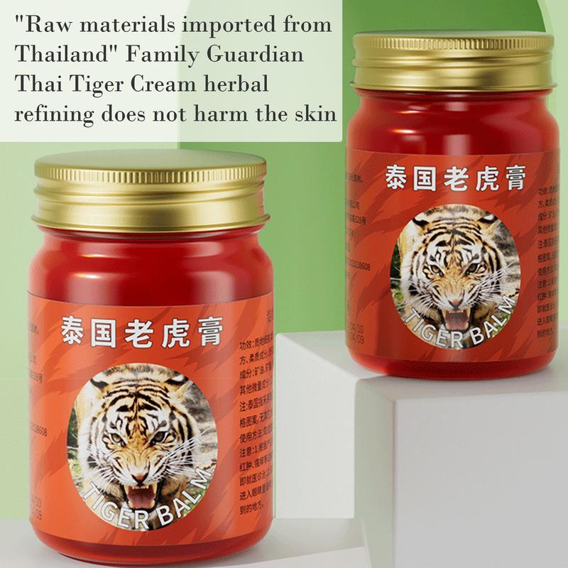 Crema de Masaje de pomada de tigre tailandés, crema para artritis reumática articular, bálsamo rojo, yeso, parche médico para el dolor de Tigre, 50g