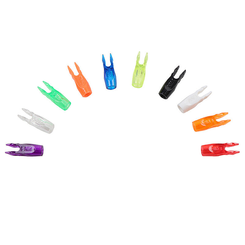 Plástico Nocks Caudas para Composto Recurve Bow, Arrow Pin, Tiro com Arco, Caça Acessórios, NO.1, 50pcs por lote