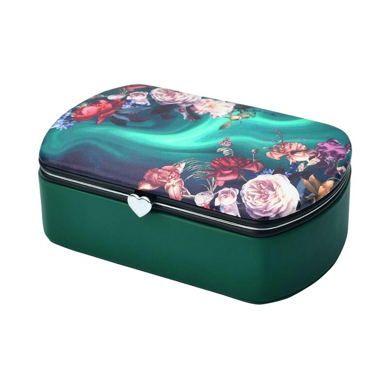 Jewelry Travel Case Display Storage Holder Box Portable Women Girls Gift Jewelry Organizer Case for Necklaces Pendant Watches