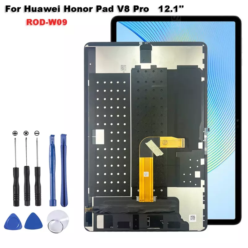 Montagem de tela sensível ao toque digitador para Huawei Honor Pad, AAA Plus Display LCD, Honor Pad V8 Pro, 12.1 polegadas