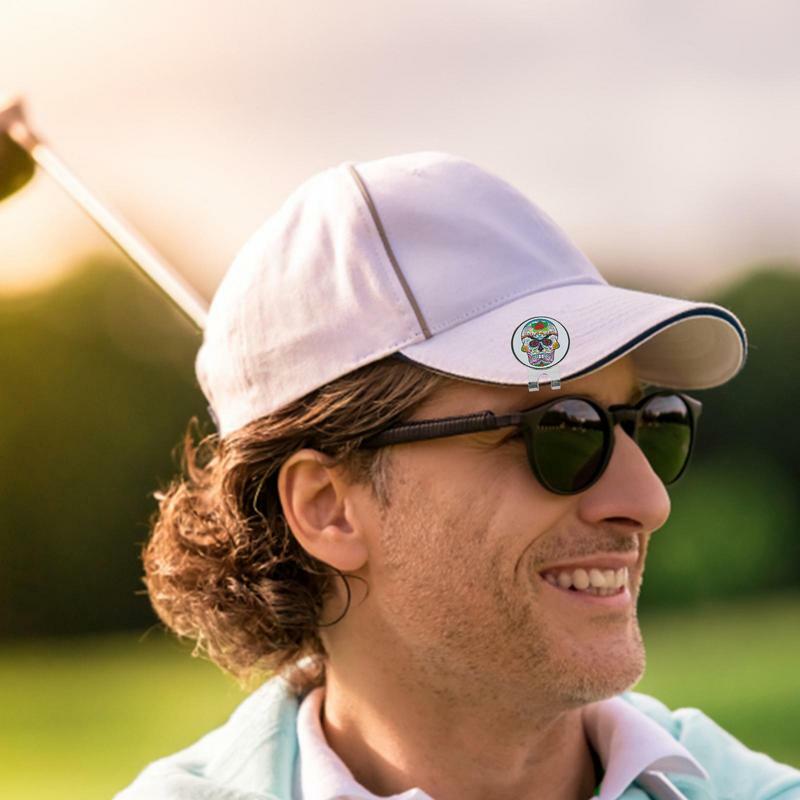 Маркер в виде черепа, мяча для гольфа, магнитный Магнитный фонарь, сильный магнит, товары для гольфа для любителей гольфа, Новинки