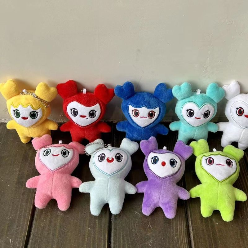 Lovelys Plüsch koreanischen Super Star Plüsch tier Cartoon Tier zweimal Momo Puppe Schlüssel bund Anhänger Schlüssels chnalle Plüsch tier für Fans einmal Mädchen