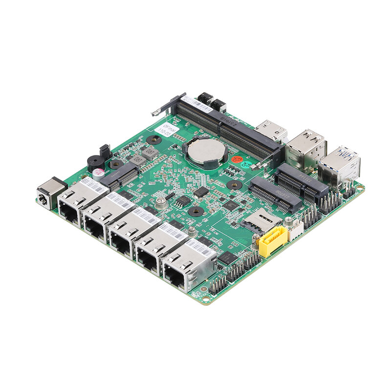 Qotom Motherboard 5* I225-V 2.5G Lan Celeron J4125 Pfsense Firewall Router Mini PC Q750G5