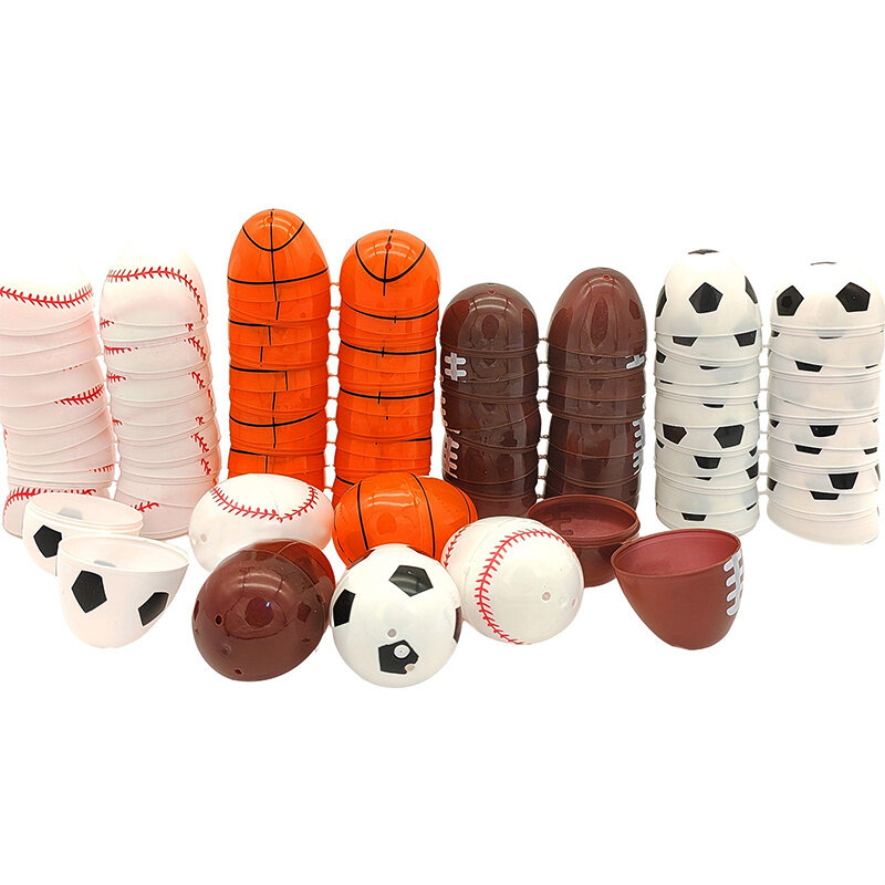 لعبة بلاستيكية للأطفال على شكل بيض لعيد الفصح ، ديكور سلة ، كرات رياضية ، كرة قدم ، كرة سلة ، كرة قدم ، كرة قدم ، بيسبول ، لطيفة ، هدية