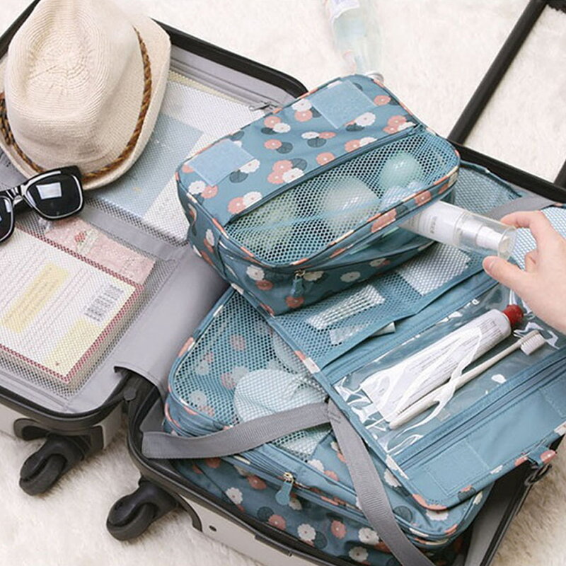 Make Up Travel Bags Women for Women 2022 Toiletries Cosmetic Organize Portable Hanging Bathroom Wash Bag Waterproof Female Cases
