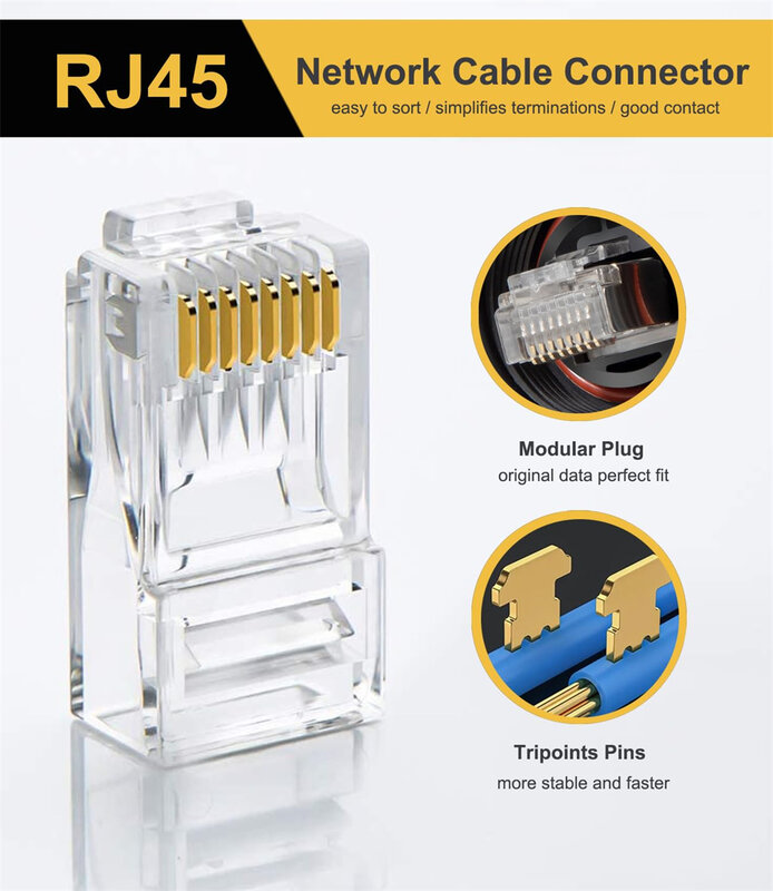 ANX 010-10603-00 konektor tahan air RJ45 2-Pak kompatibel dengan konektor kabel jaringan laut Garmin peringkat Male-to-Male IP67