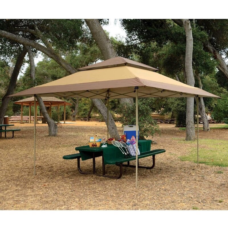 Pop-Up Canopy Gazebo, 13x13 Grande-sombra extra para o seu quintal, pátio ou evento ao ar livre