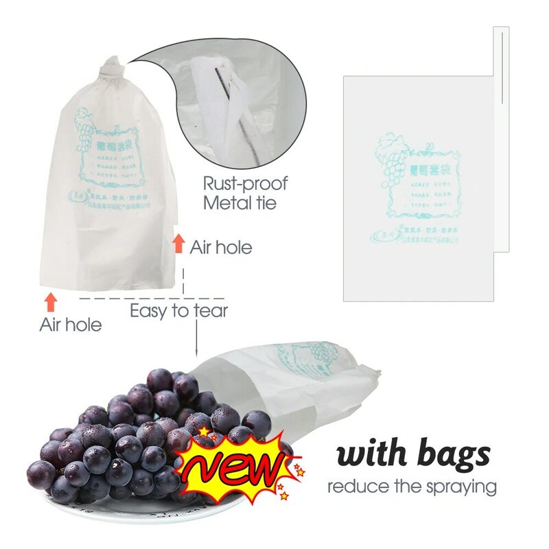 ホワイトペーパー付きの保護バッグ,100または50個の防水性と防塵性のバッグ。