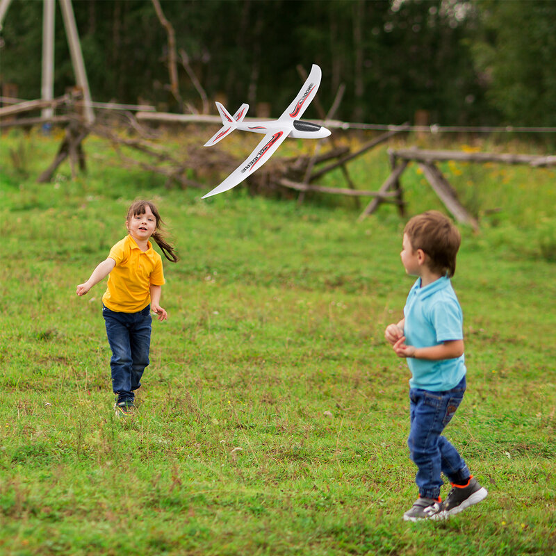 48/99Cm Grote Schuim Zweefvliegtuig Vliegtuig Hand Gooien Vliegtuigen Outdoor Speelgoed 2 Flight Mode Vliegende Speelgoed Voor Kids verjaardagsfeestje Gunsten