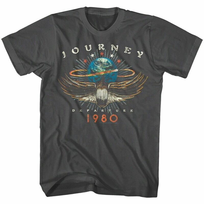 Journey Departure ทัวร์1980 Music เสื้อยืดของขวัญแนววินเทจสำหรับแฟนๆ