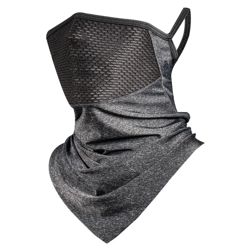Protección UV de seda fría para el cuello, mascarilla transpirable para deportes al aire libre, senderismo, montar, bufanda