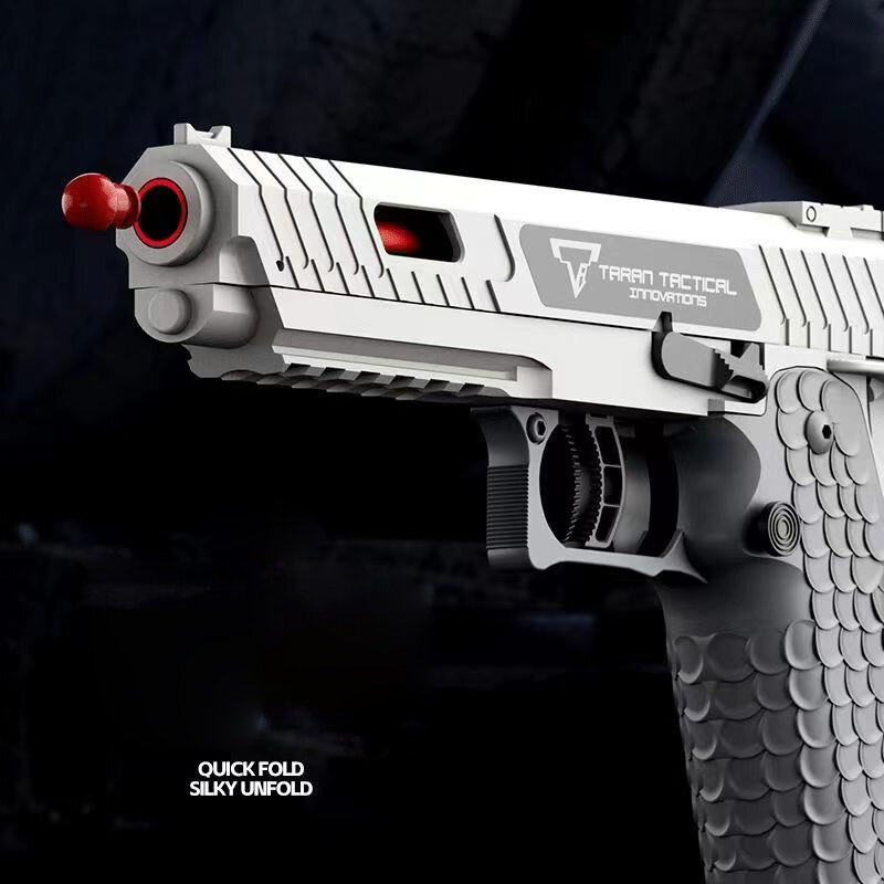 Shell Ejection 2011 pistola decompressione ravanello pistola vuota appesa USP continuo morbido lanciatore di proiettili pistola giocattolo