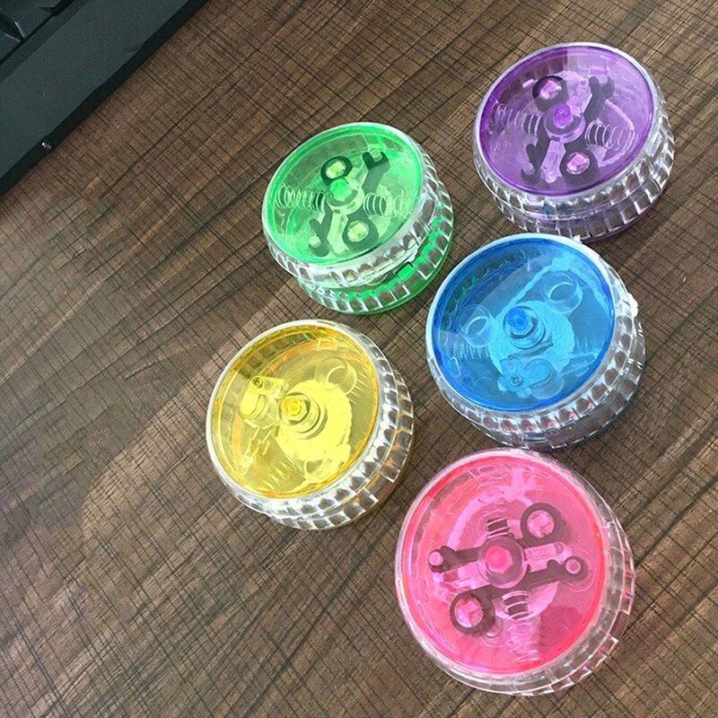 LED Berkedip Bola YoYo Anak Mekanisme Genggam Sihir Mainan Yo-yo untuk Anak-anak Hadiah Mainan Pesta Mode Mainan