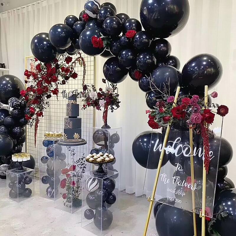 Tinta Azul Látex Helium Air Balloons, Azul Marinho, Aniversário, Decoração do casamento, Fontes do partido, Balões Valentine, 5 ", 10", 12 ", 30Pcs