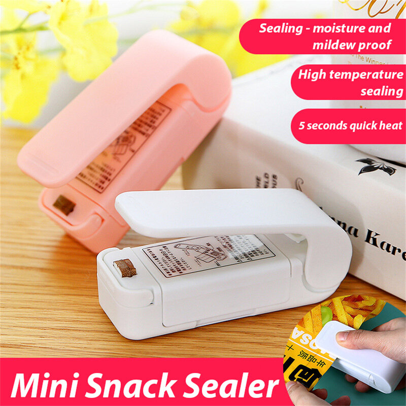 Vacuum Food Sealer Plastic Bag Mini Packaging Machine Portable Plastic Sealer Food Storage Snack Vacuum Sealer (no Battery)